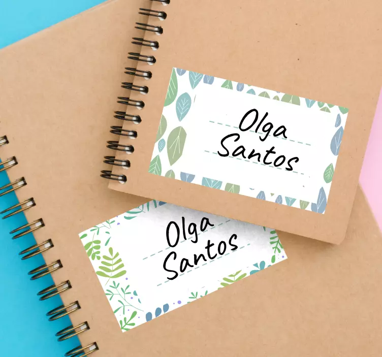 Custom adhesive labels plant wall sticker - TenStickers