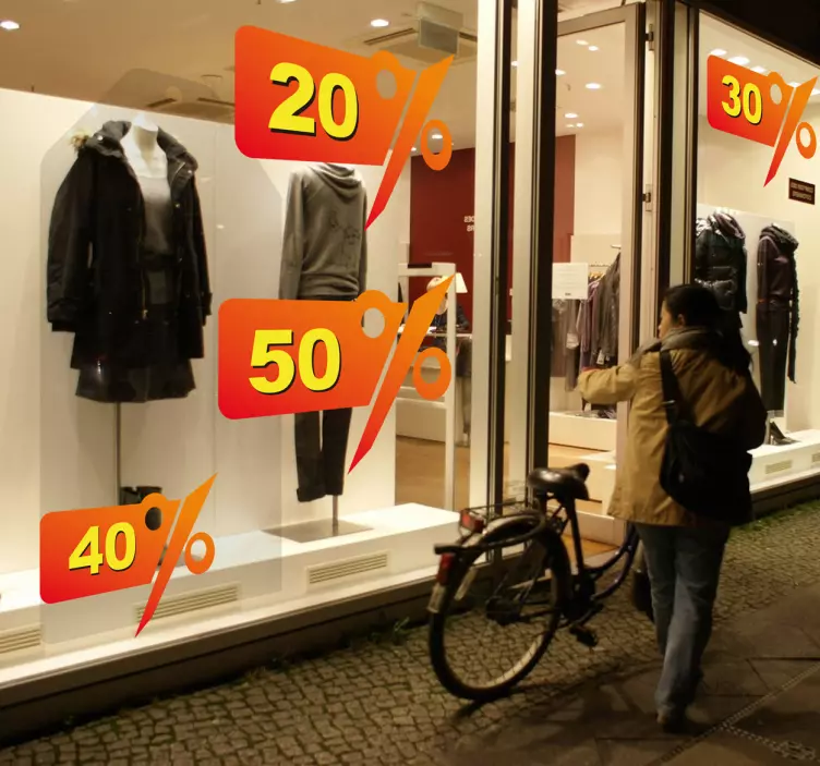 Customisable Price Cuts Promotion Sticker - TenStickers