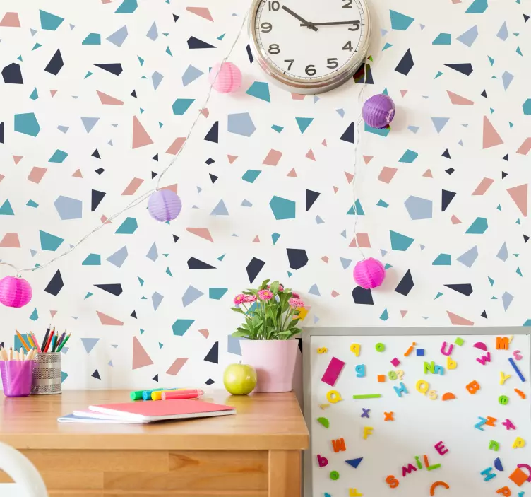 Decorative Colourful Shapes Wall Sticker - TenStickers