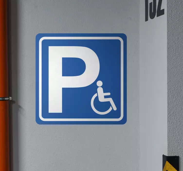 Disabled parking sign parking sticker - TenStickers