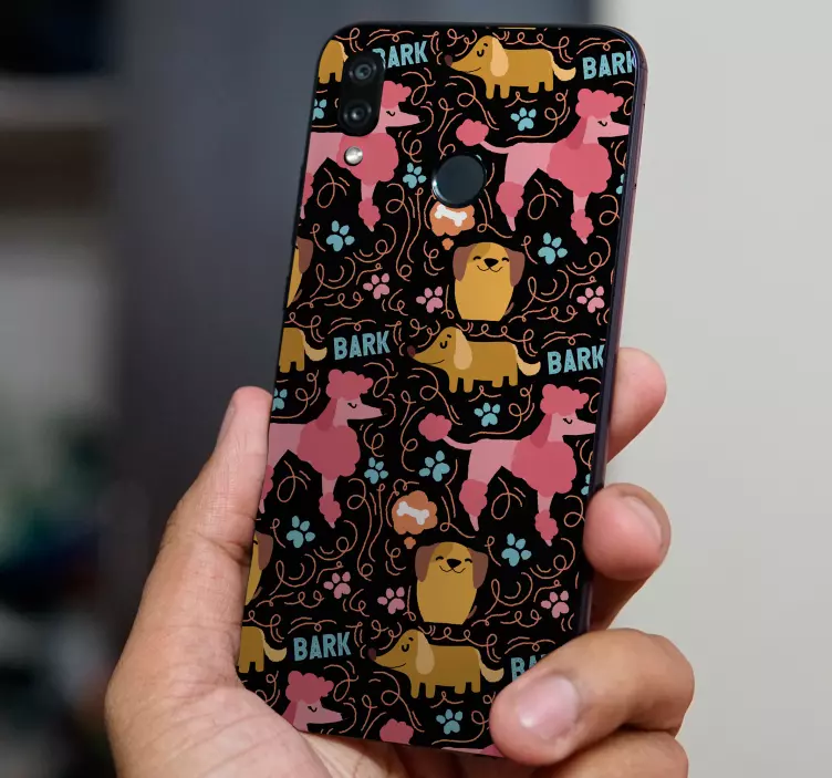 Dogs pattern (huawei) sticker - TenStickers