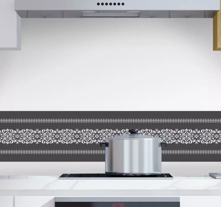 Elegant tile design wall border sticker - TenStickers