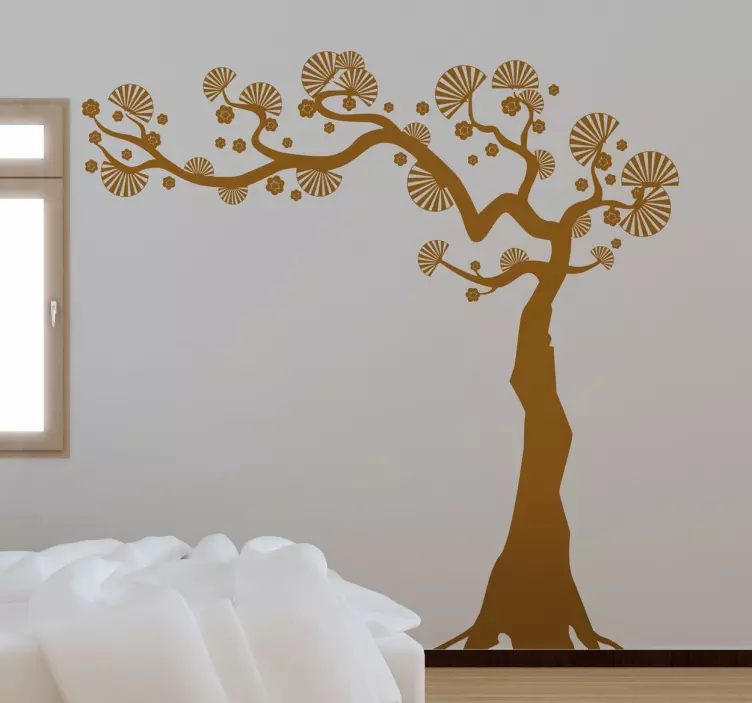 Fan Tree Decorative Wall Sticker - TenStickers