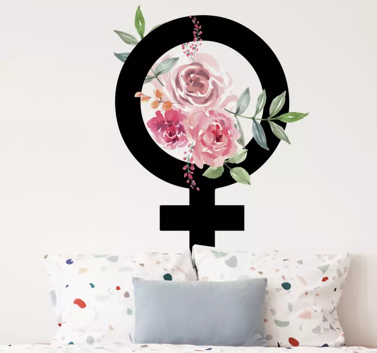 Female symbol emoji sticker - TenStickers