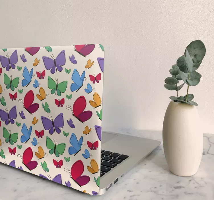 Flying butterflies  laptop skins - TenStickers