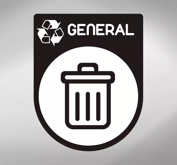 garbage recycling stikcer - TenStickers
