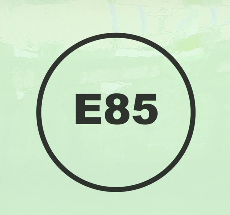 Gasoline E85 car vinyl sticker - TenStickers