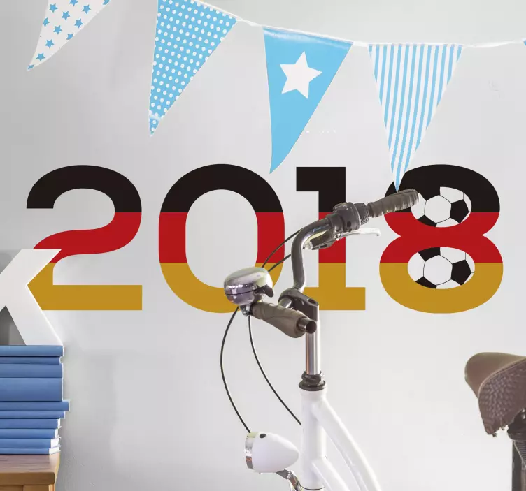 Germany 2018 football wall sticker - TenStickers