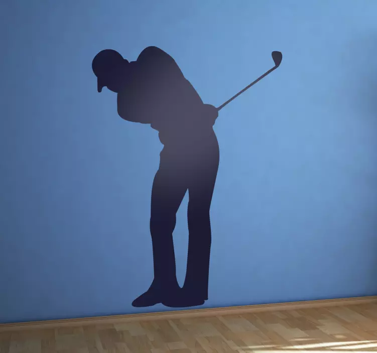 Golfer Silhouette Sticker - TenStickers