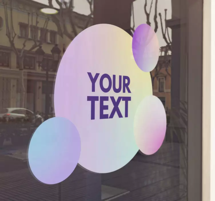 Gradient Fluid Circles  laptop skins - TenStickers