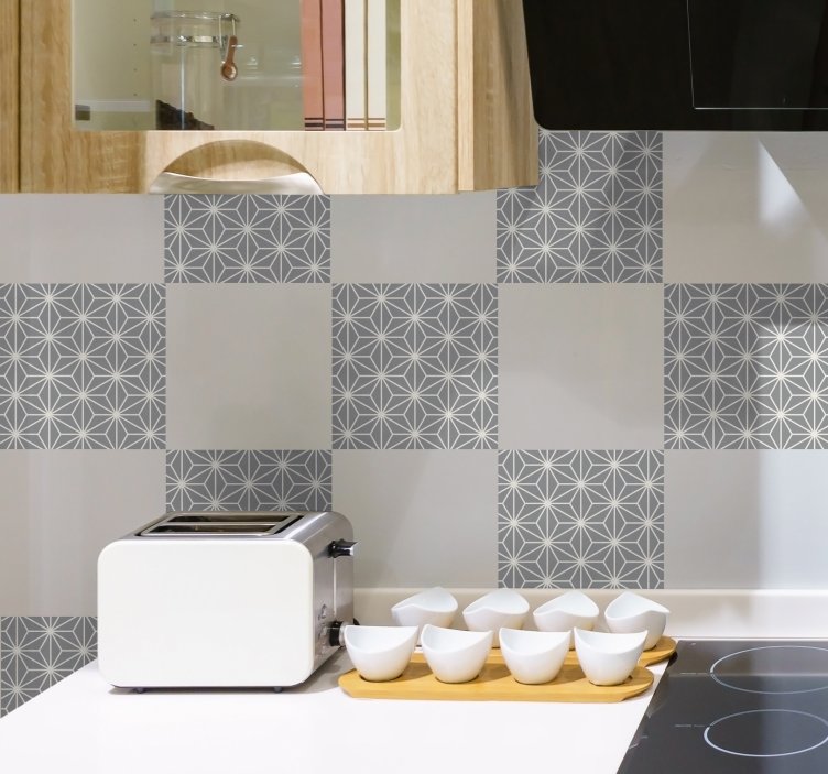 Gray pantone design tile sticker - TenStickers