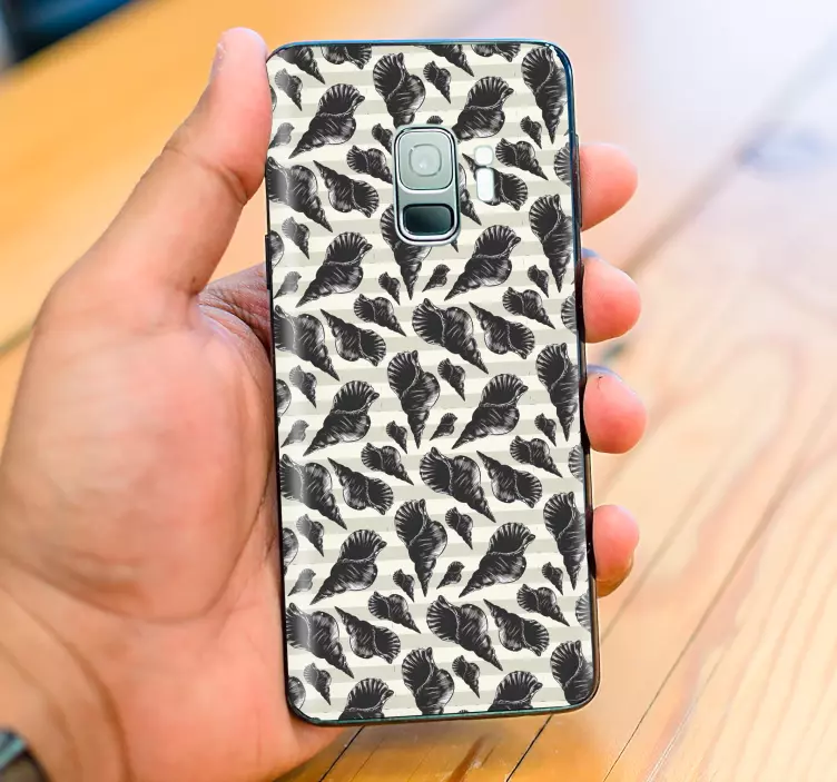 Hand drawn seashell vintage  Samsung stickers - TenStickers