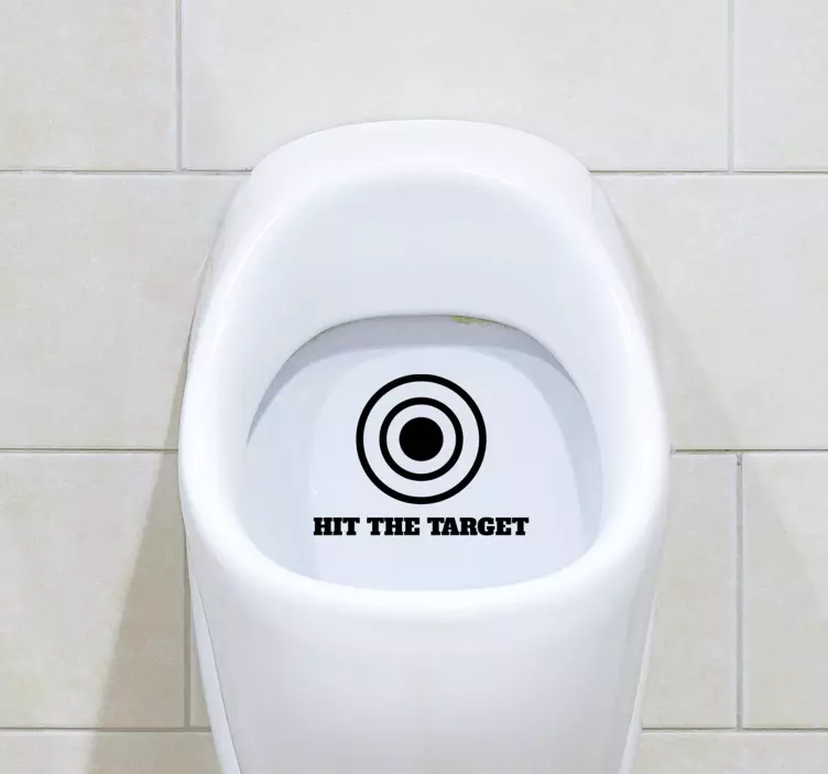 Hit the target  Bathroom Wall Sticker - TenStickers