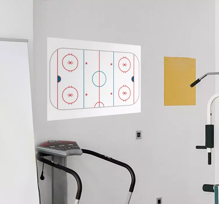 Hockey strategy write on sticker - TenStickers