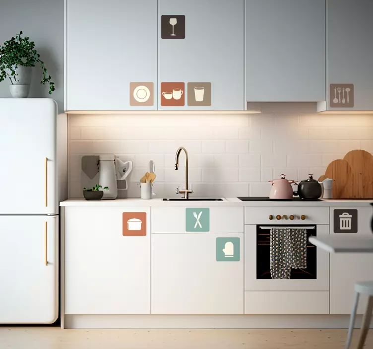 Icons for Kitchen Drawers utensil  sticker - TenStickers