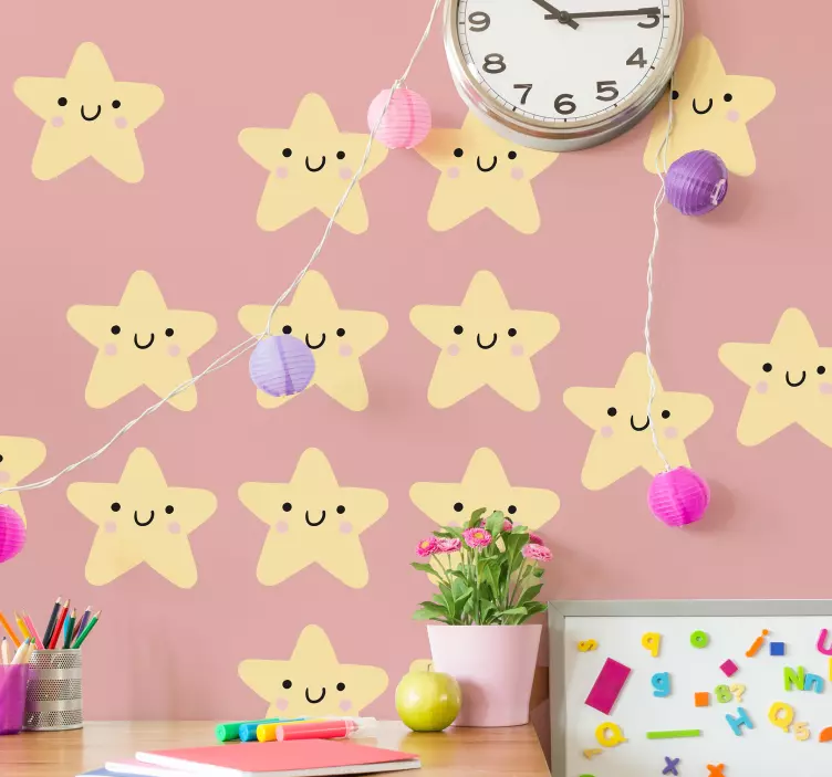 Infant stars space wall sticker - TenStickers