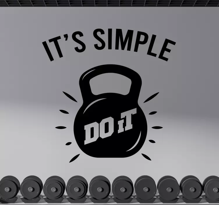 It is simple do it  wall sticker - TenStickers