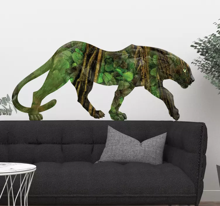 Jungle print panther wild animal decal - TenStickers