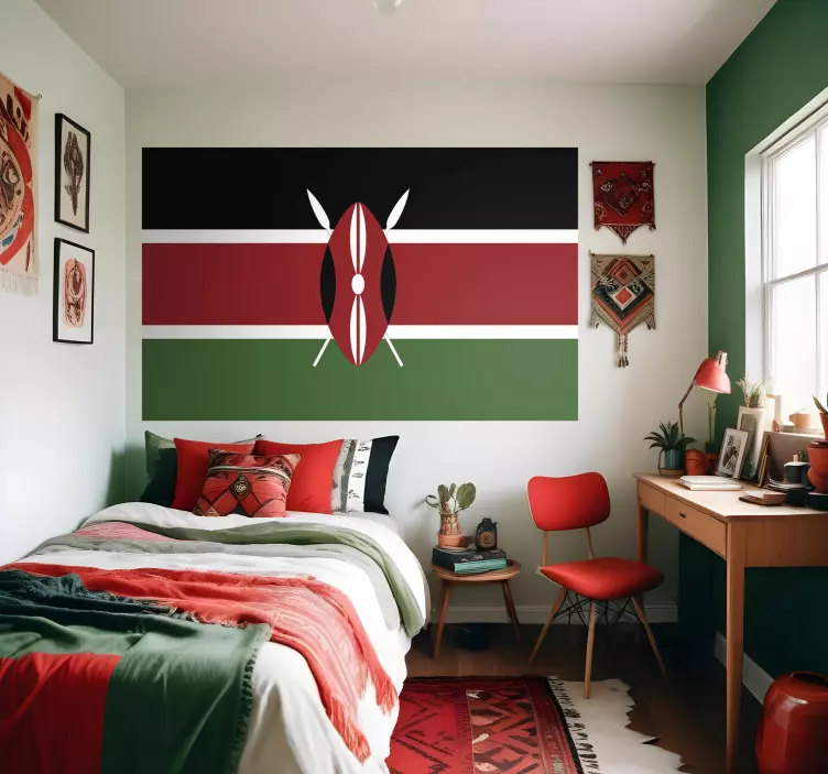 Kenya Flag Sticker - TenStickers