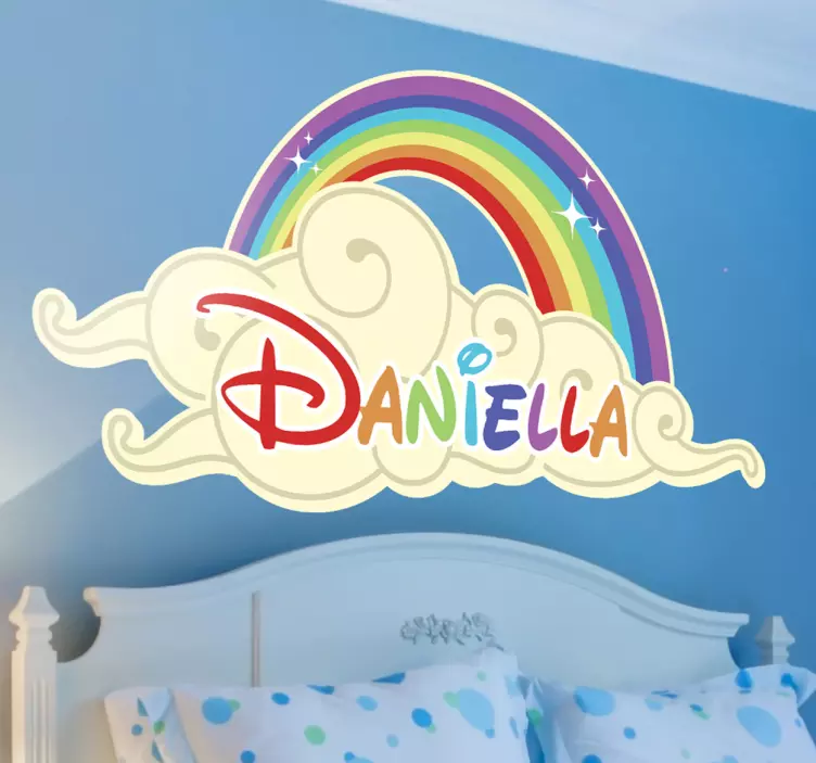 Magical Personalisation! Kids Rainbow Sticker - TenStickers