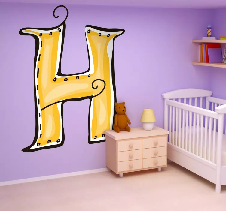 Letter H Sticker - TenStickers