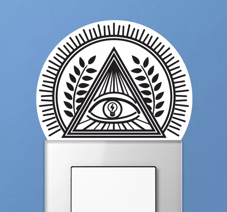 Light eye light switch sticker - TenStickers