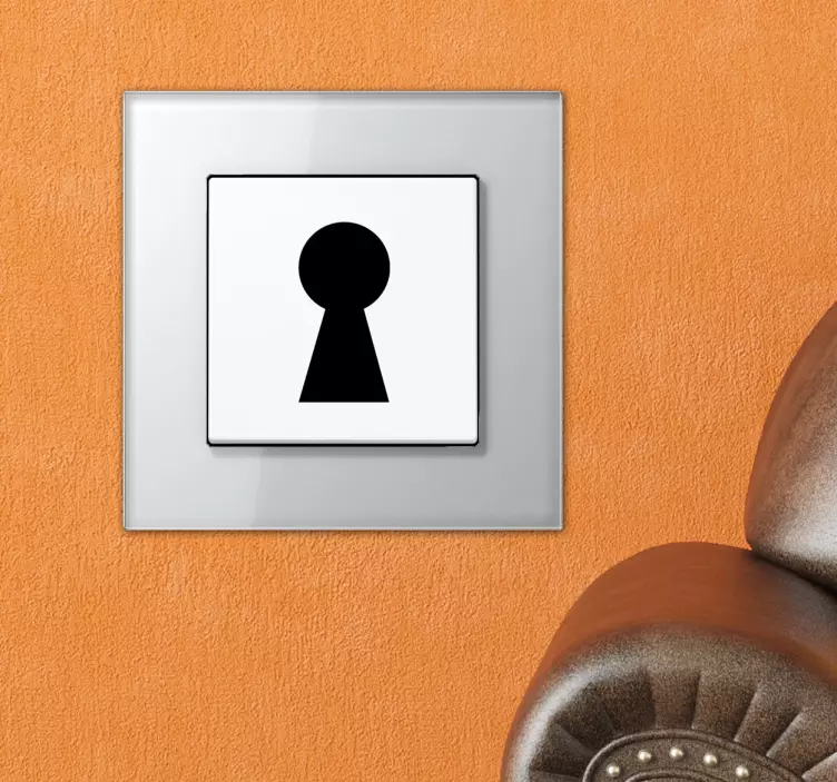 Light Switch Lock Decorative Sticker - TenStickers