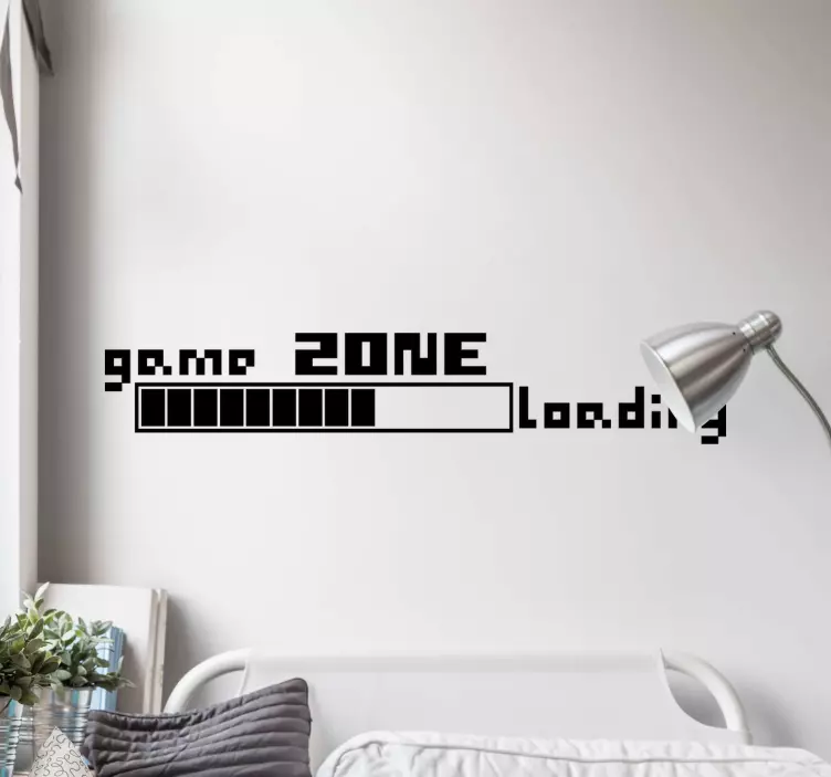 Loading game zone video game decal - TenStickers