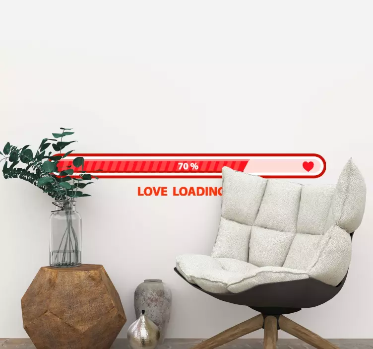 Loading love love sticker - TenStickers