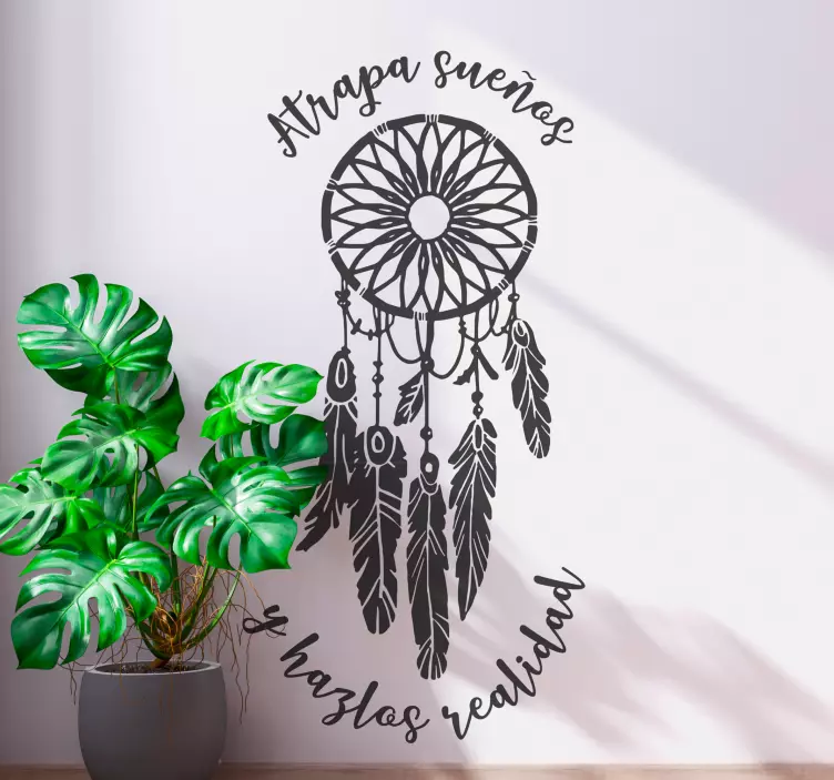 Location sticker dream catcher wall decor - TenStickers