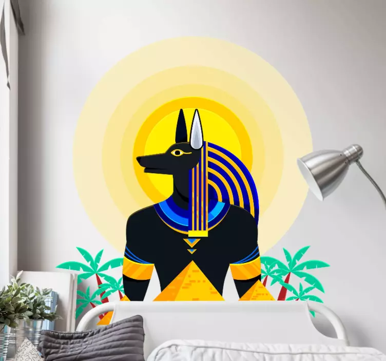 Majestic Egyptian Anubis politics sticker - TenStickers
