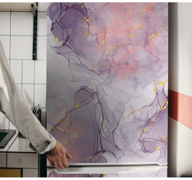 Marbled Abstract Pattern fridge sticker - TenStickers
