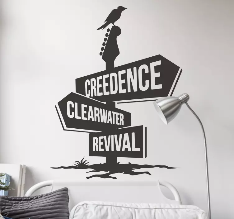 Mast guitar with rock group rock sticker - TenStickers