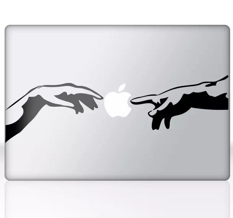 Michelangelo Divine Hands Mac Sticker - TenStickers