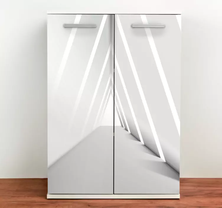 Modern bridge wardrobe furniture sticker - TenStickers