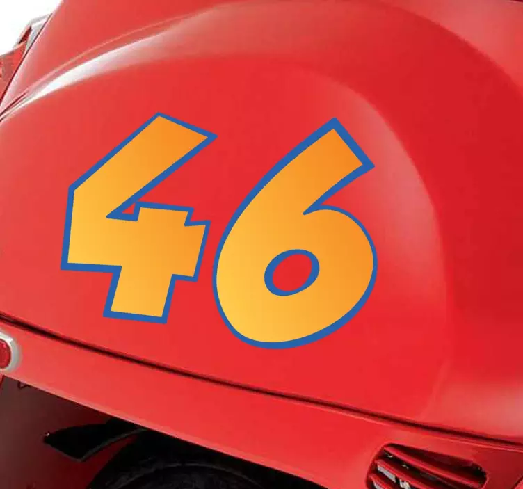 Motorbike Numbers Stickers - TenStickers