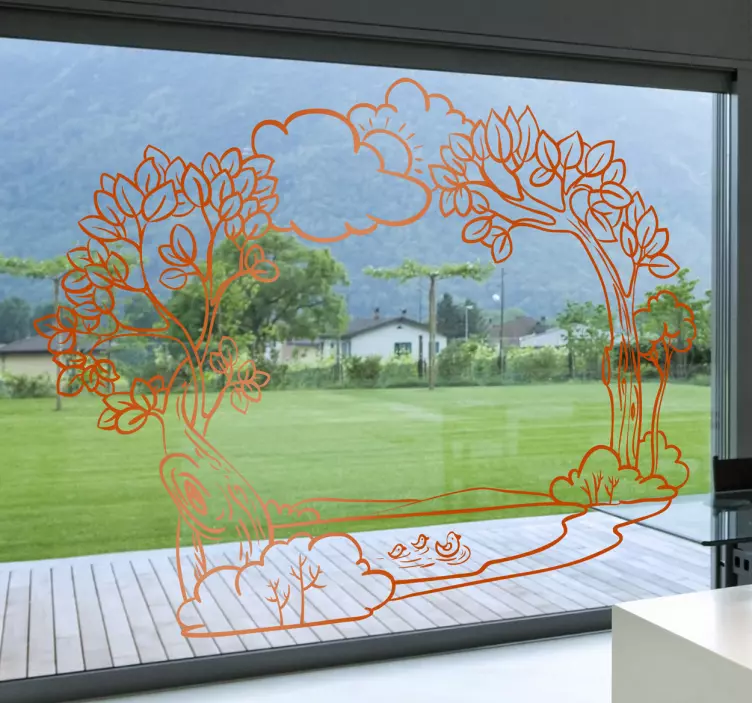 Natural Outlook Scene Decal - TenStickers
