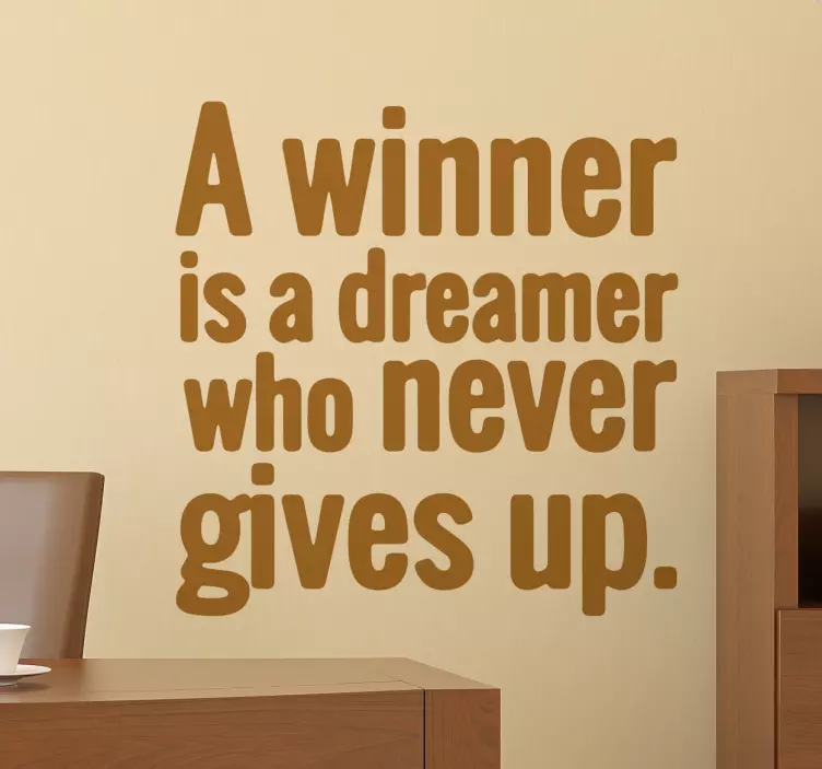 Nelson Mandela Winner Quote Sticker - TenStickers