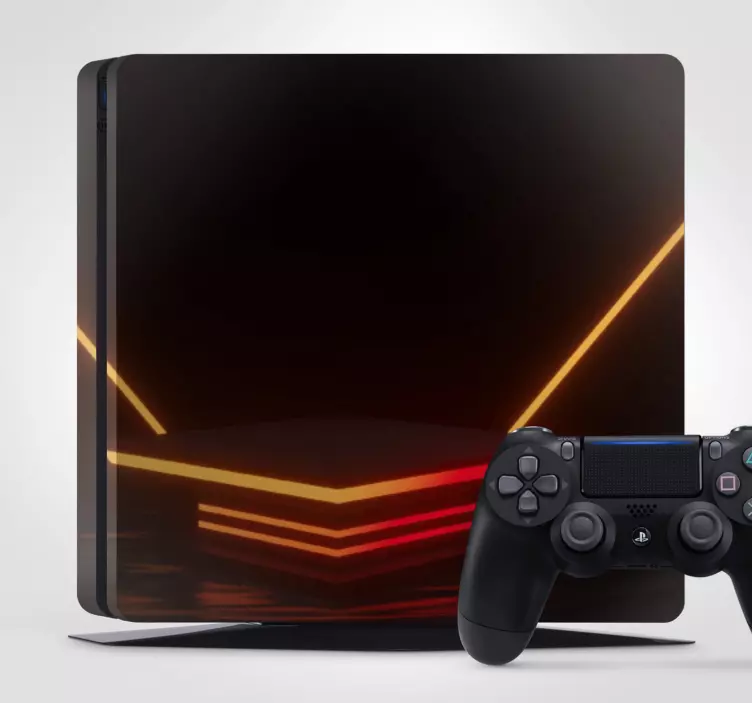 NEON LIGHTS PATTERN PS4 skin - TenStickers