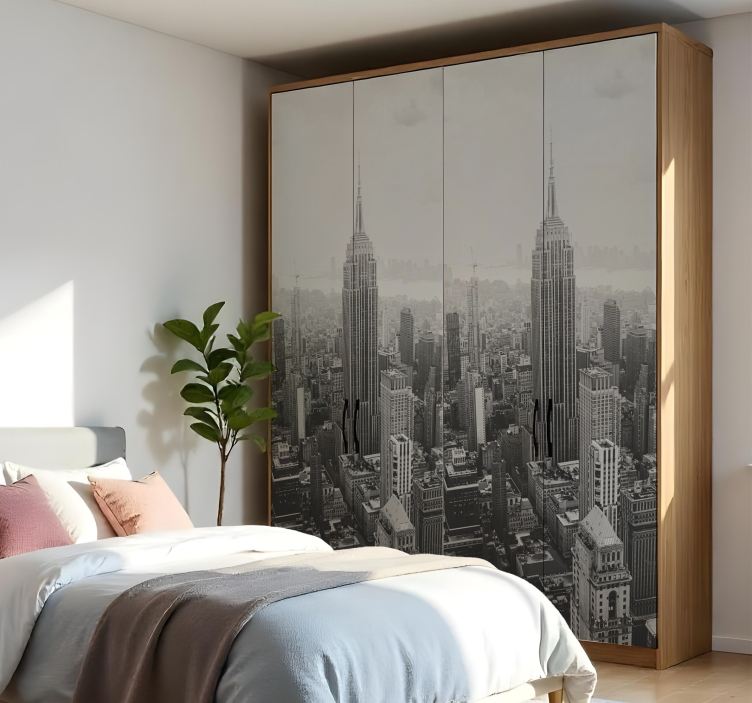 new york skyscrapers furniture sticker - TenStickers