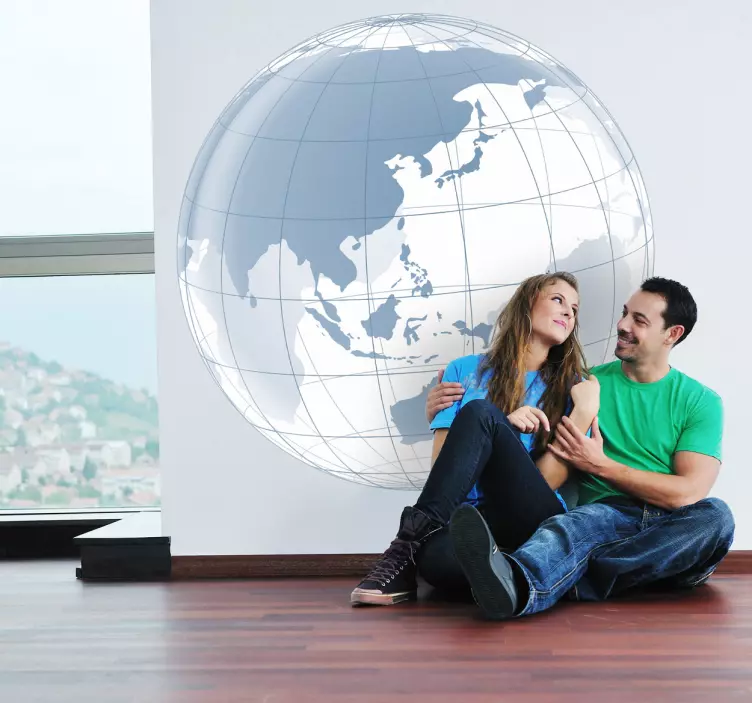 Pacific Ocean Transparent Sticker - TenStickers