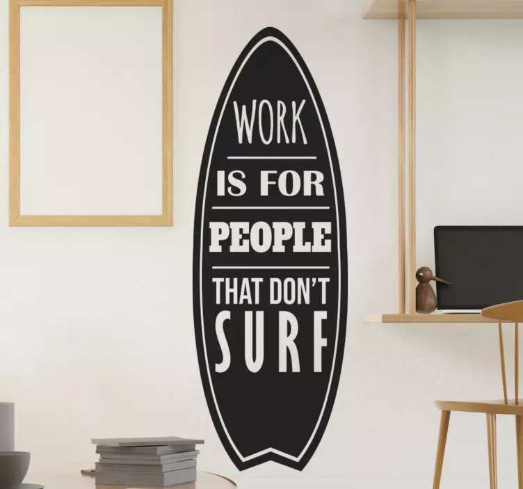 Surf  wall sticker for surfers - TenStickers