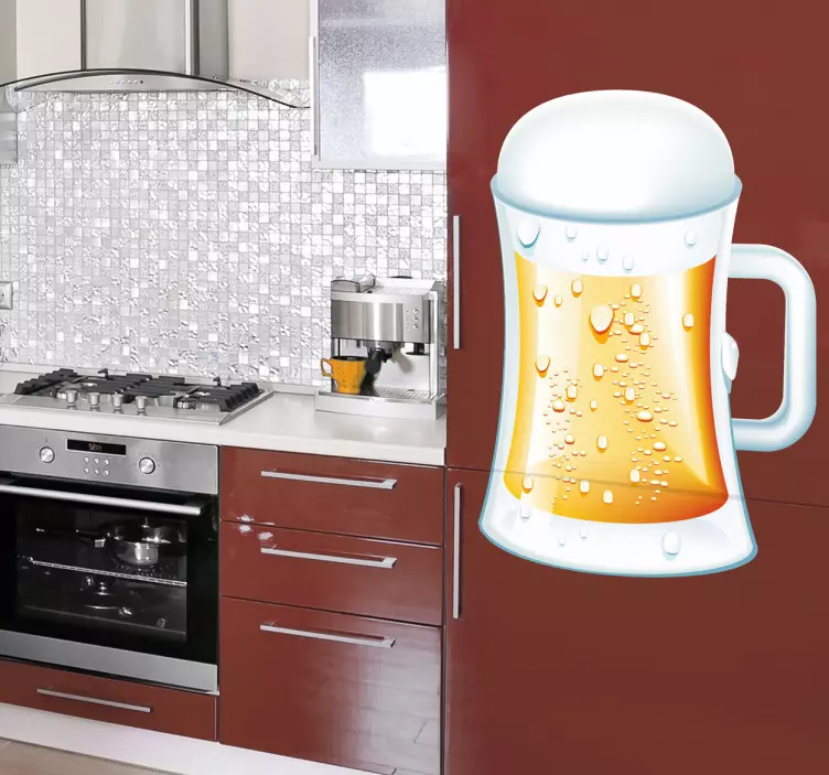 Pint of Beer Wall Sticker - TenStickers