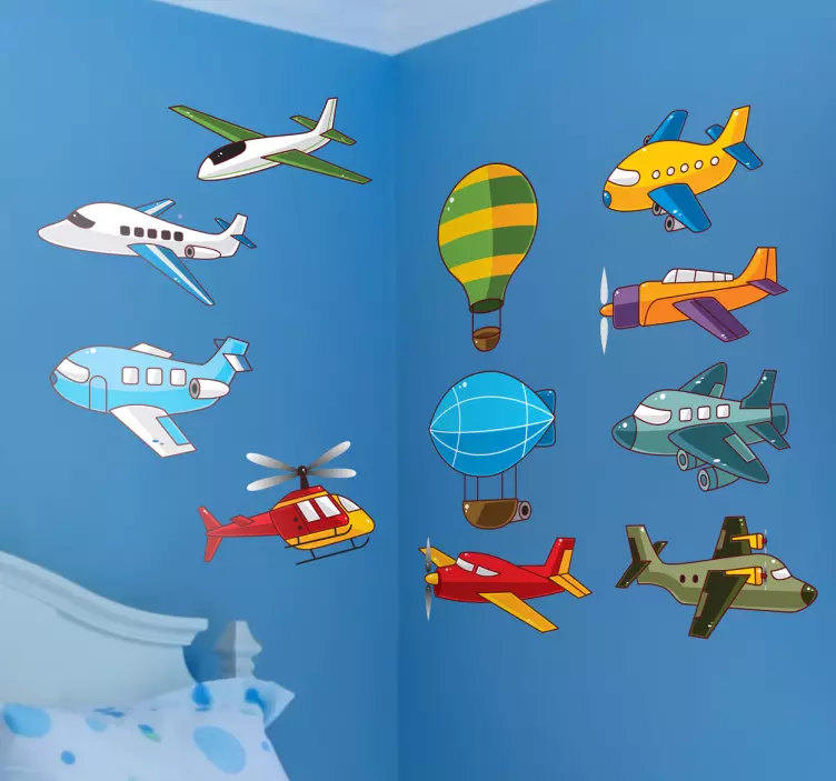 Planes Kids Stickers - TenStickers
