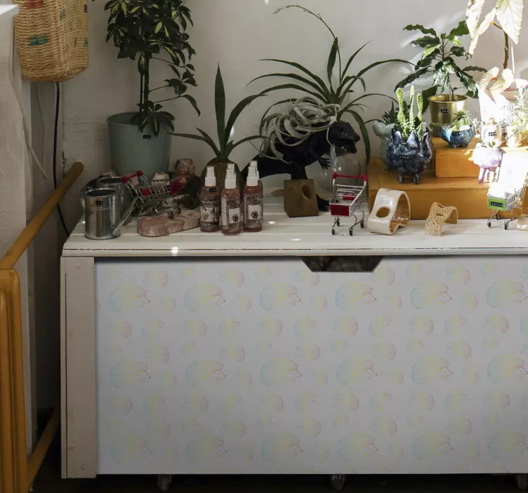 Porcupine drawn in lines furniture sticker - TenStickers