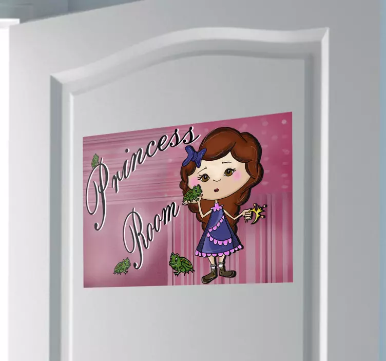Princess Room Illustration Decal - TenStickers