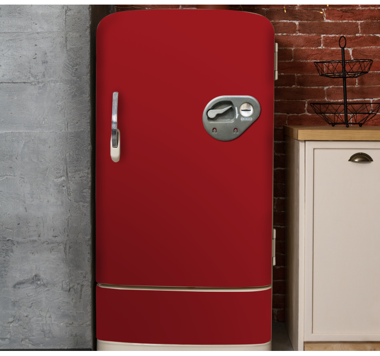 Red vintage vending machine fridge vinyl decal - TenStickers