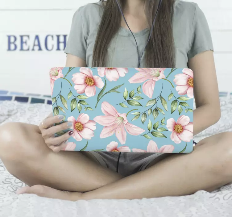 Romantic vintage decor laptop skins - TenStickers