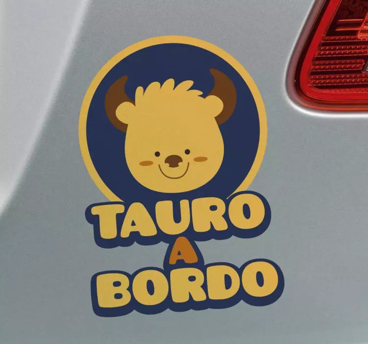 signs of the zodiac baby on board sticker - TenStickers