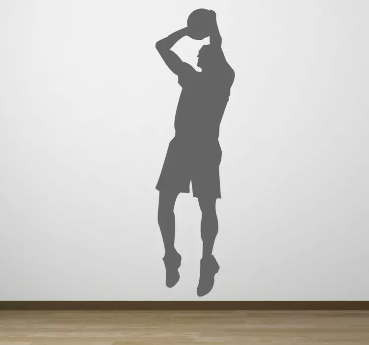 Silhouette Basketball shoot - TenStickers